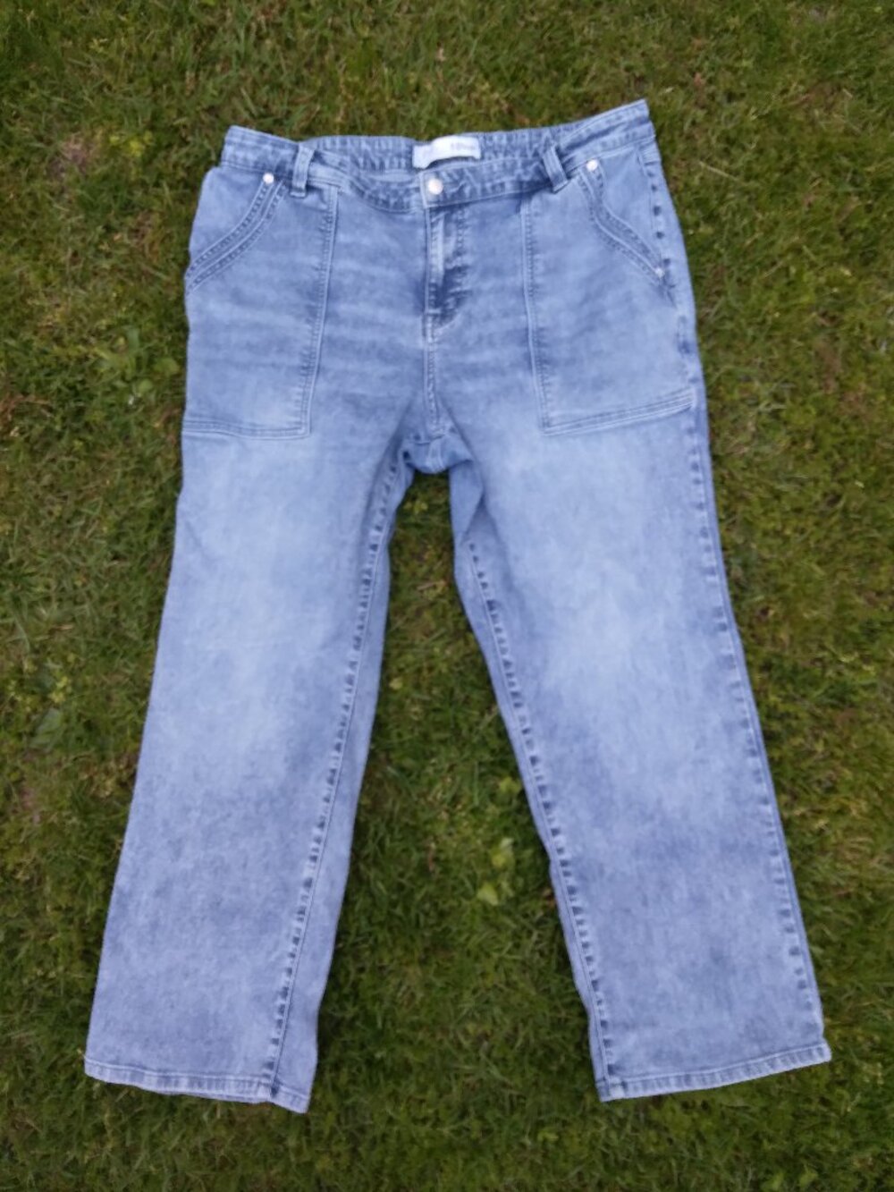 Me by Jennie Garth Petite Utility Straight Leg Jeans Size 18 Womens